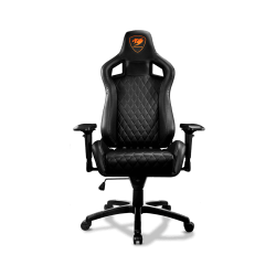 Cougar Armor s Black Premium Breathable PVC Leather Gaming Chair