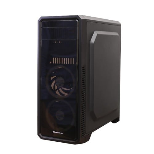 MaxGreen G561-F ATX Window Case With 2 Blue LED Fan