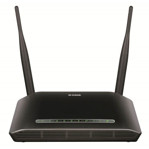 D-Link DSL-2750U Wireless N300 ADSL2 4-Port Router with Modem