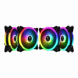 Gamdias AEOLUS M2 1204R Casing Cooling Fan (4 Fans Pack)