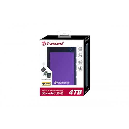 Transcend StoreJet 25H3 2.5 Inch 4TB USB 3.1 Portable Hard Disk