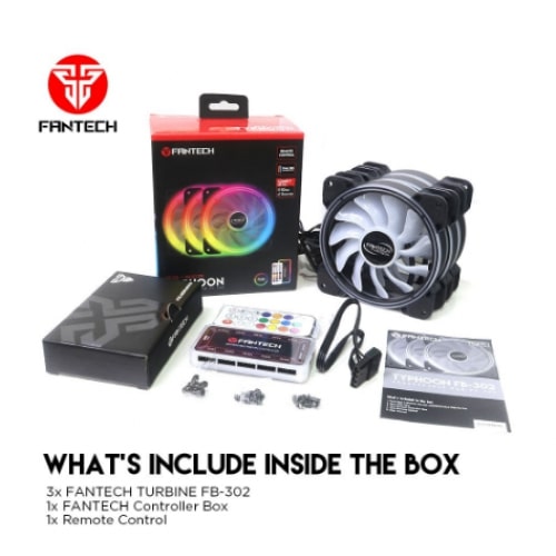 Fantech FB-302 Typhoon 120mm Three Fan Pack