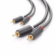 Ugreen 10519 2RCA male to 2RCA male stereo audio video cable 3M