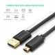 UGreen 10355 USB 2.0 A Male To Mini 5 Pin Male cable 1M