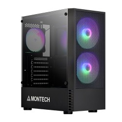 Montech X2 MESH Black Tempered Glass Gaming Casing