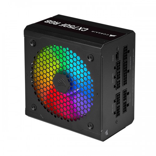 Corsair CX750F RGB 750 Watt 80 Plus Bronze Certified Fully Modular RGB Power Supply