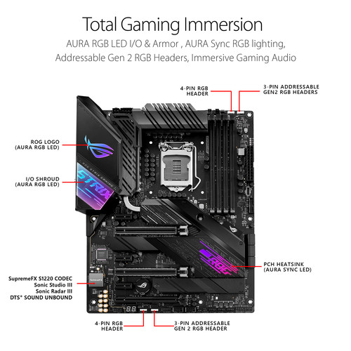 Asus ROG Strix Z490-E Gaming Wi-Fi Intel 10th Gen LGA 1200 ATX Motherboard