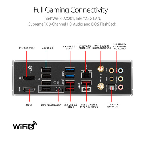 Asus ROG Strix Z490-E Gaming Wi-Fi Intel 10th Gen LGA 1200 ATX Motherboard