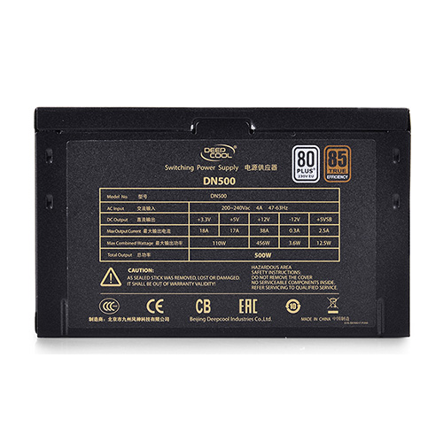 Deepcool DN500 500W 80 PLUS EU CERTIFIED Power Supply