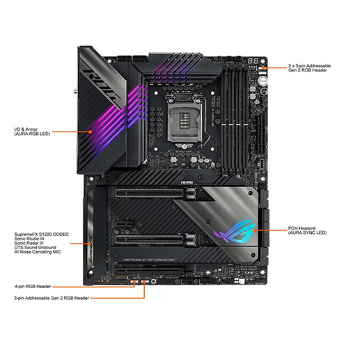 ASUS ROG Maximus XIII Hero INTEL Z590 LGA 1200 ATX Motherboard