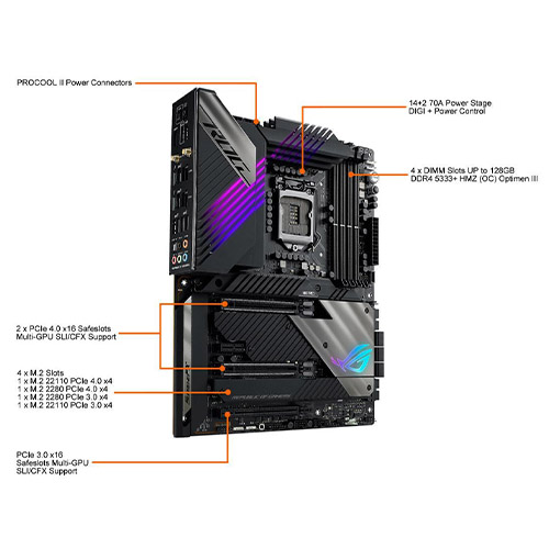 ASUS ROG Maximus XIII Hero INTEL Z590 LGA 1200 ATX Motherboard