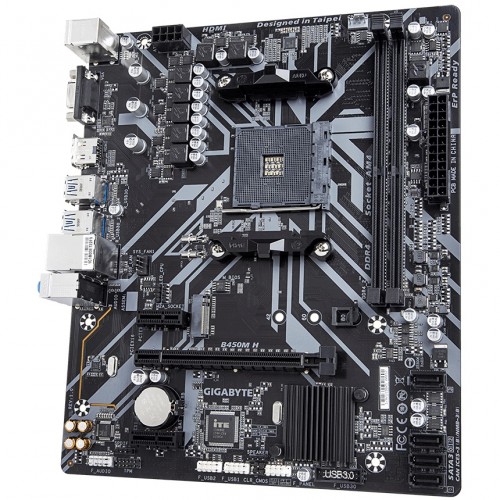 GIGABYTE B450M H Ultra Durable AMD AM4 Micro-ATX Motherboard