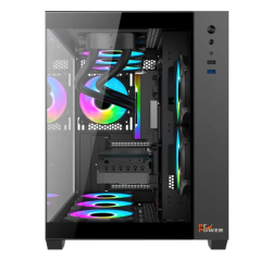 PC Power PG-H600 Iceland ATX Gaming casing (Black)