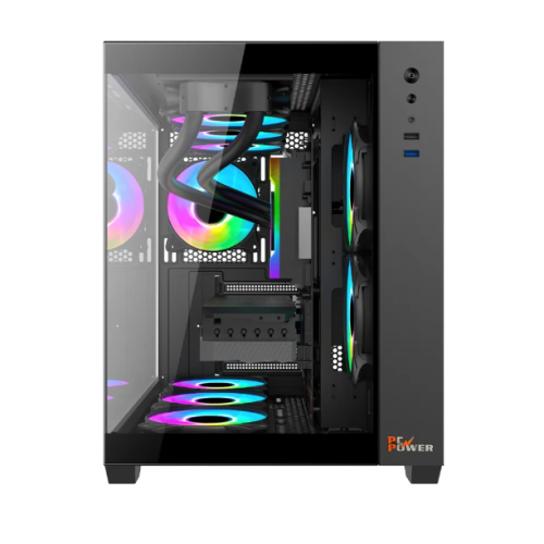 PC Power PG-H600 Iceland ATX Gaming casing (Black)