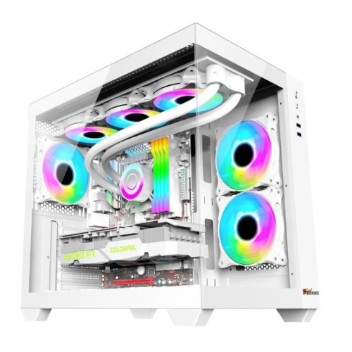 PC Power PG-H600 Iceland ATX Gaming casing (White)