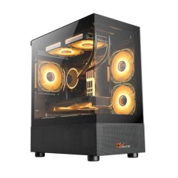 PC Power PG-H30 Sea View M-Atx Gaming casing (Black)