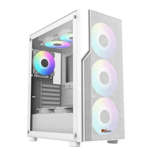 PC Power PG-H450 Zero Mesh ATX Gaming Casing (White)