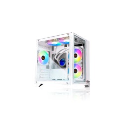 PC POWER ICE CUBE 2024 M-ATX Gaming Case (PP-H20-WH)