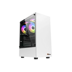 PC Power Snow Man PG-100 Mid Tower ATX Gaming Casing White