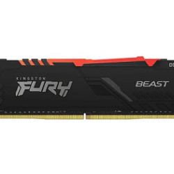 KINGSTON FURY BEAST RGB 8GB DDR4 3600MHZ CL17 DESKTOP RAM (SINGLE STICK)