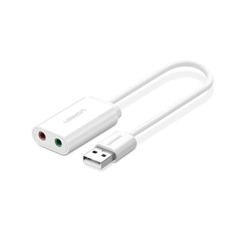 UGREEN US205 (30143) USB 2.0 External Sound Adapter - White