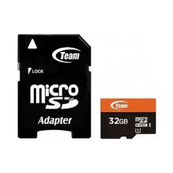 TEAM 32GB MicroSDHC/SDXC UHS-I U1 C10 Memory Card with Adapter