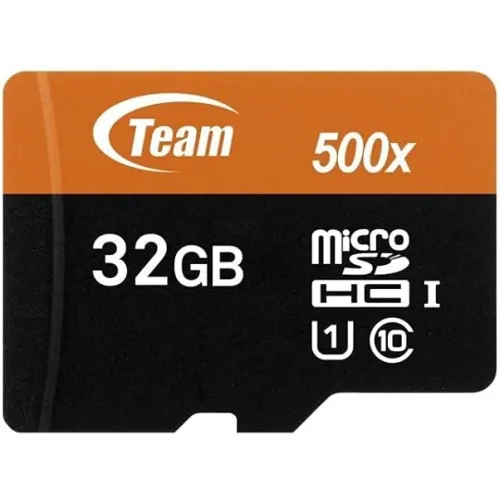 TEAM 32GB MicroSDHC/SDXC UHS-I U1 C10 Memory Card with Adapter