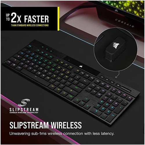 Corsair K100 AIR WIRELESS RGB Ultra-Thin Mechanical Gaming Keyboard