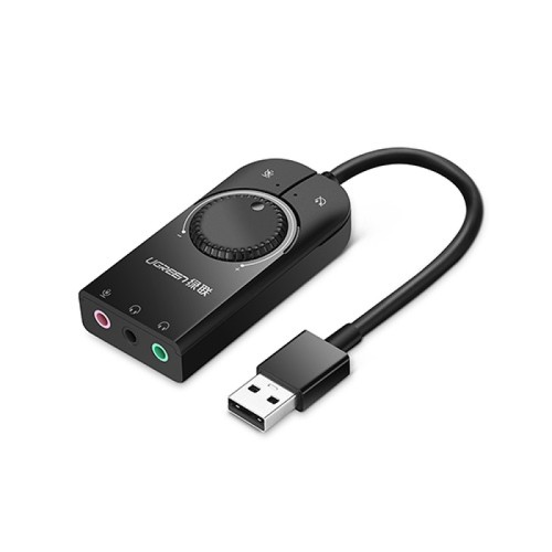 UGREEN CM129 (50599) USB External Stereo Sound Adapter - Black