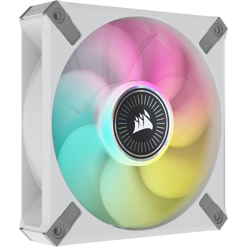 iCUE ML120 RGB ELITE Premium 120mm PWM Magnetic Levitation Fan White Single Pack