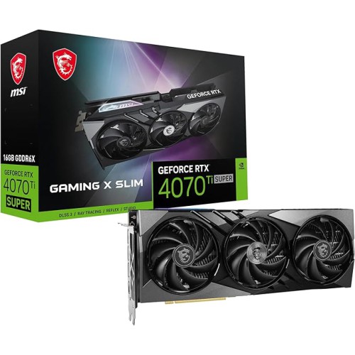 MSI GeForce RTX 4070 Ti SUPER 16G GAMING X SLIM GDDR6X Graphics Card