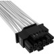 Corsair Premium Individually Sleeved 12+4pin PCIe Gen 5 12VHPWR 600W cable Type 4 WHITE