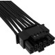 Corsair Premium Individually Sleeved 12+4pin PCIe Gen 5 12VHPWR 600W cable Type 4 BLACK