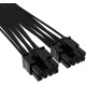 Corsair Premium Individually Sleeved 12+4pin PCIe Gen 5 12VHPWR 600W cable Type 4 BLACK