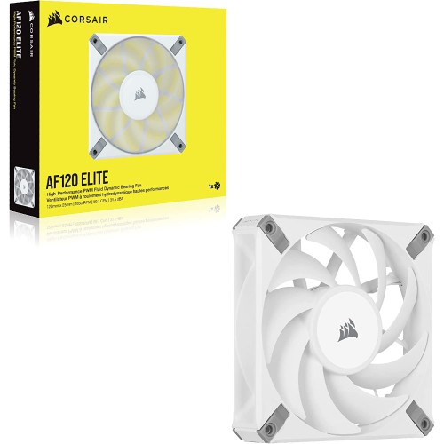 AF120 ELITE High-Performance 120mm PWM Fluid Dynamic Bearing Fan White