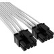 Corsair Premium Individually Sleeved 12+4pin PCIe Gen 5 12VHPWR 600W cable Type 4 WHITE