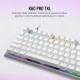 CORSAIR K60 PRO TKL RGB Tenkeyless Optical-Mechanical Gaming Keyboard - White