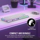 CORSAIR K60 PRO TKL RGB Tenkeyless Optical-Mechanical Gaming Keyboard - White