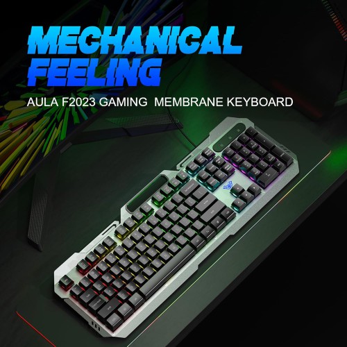 Aula F2023 Wired USB Gaming Keyboard (Black)