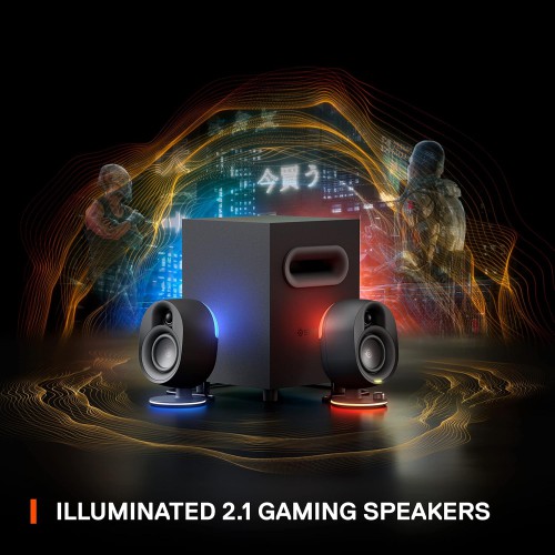 SteelSeries Arena 7 RGB Illuminated 2.1 Gaming Speakers