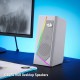 Redragon ANVIL GS520 - RGB 2.0 Channel Gaming Wired Desktop Speakers (White)