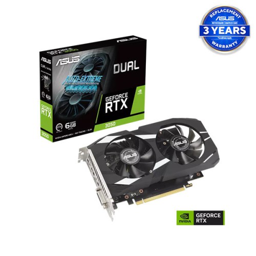 ASUS Dual GeForce RTX 3050 6GB GDDR6 Graphics Card