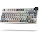 Royal Kludge N80 Low-Profile Tri-Mode RGB Mechanical Keyboard ( PEARLY DAWN)