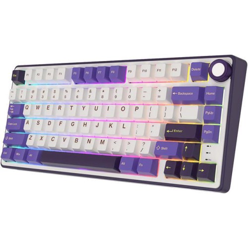 ROYAL KLUDGE RK R75 Mechanical Keyboard Wired with Volumn Knob, 75% TKL Custom Gaming Keyboard