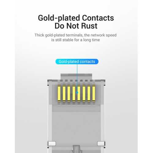 VENTION IDFR0-10 Cat.6A FTP RJ45 Modular Plug - 10 Pack