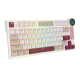 Royal Kludge N80 Low-Profile Tri-Mode RGB Mechanical Keyboard, Dune Grey (Rosy Clouds)