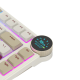 Royal Kludge N80 Low-Profile Tri-Mode RGB Mechanical Keyboard, Dune Grey (Rosy Clouds)