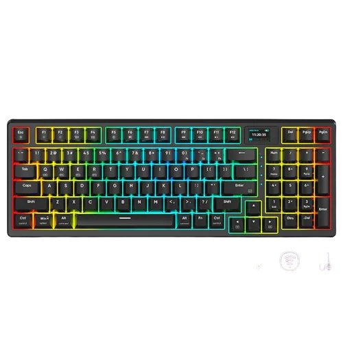 MONKA 3098 PRO Tri Mode RGB Hotswappable Mechanical Keyboard