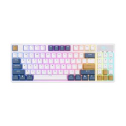 Royal Kludge RK89 Bluetooth, USB White (Blue Switch) Mechanical Gaming Keyboard