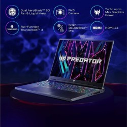 Acer Predator Helios 16 PH16-71-70L4 Intel 13th Gen Core I7-13700HX 32GB DDR5 Ram 1TB Gen4 NVME RTX 4060 8GB GDDR6 16 Inch WUXGA IPS 240HZ Gaming Laptop